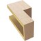 Ekena Millwork 5"W x 5"D x 10"H Wide Chapel Hill Rough Cedar Woodgrain TimberThane Corbel, Primed Tan CORUR05X05X10CHPRCPR - alternate 2